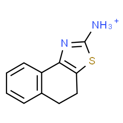 ChemSpider 2D Image | 4,5-Dihydronaphtho[1,2-d][1,3]thiazol-2-aminium | C11H11N2S
