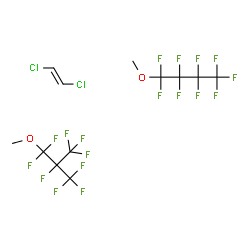 ChemSpider 2D Image | (E)-1,2-dichloroethylene;2-[difluoro(methoxy)methyl]-1,1,1,2,3,3,3-heptafluoro-propane;1,1,1,2,2,3,3,4,4-nonafluoro-4-methoxy-butane | C12H8Cl2F18O2