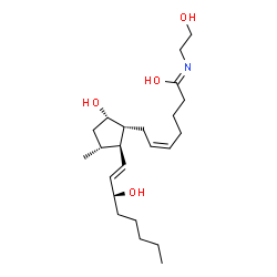 ChemSpider 2D Image | PGF2-1-ethanolamide | C23H41NO4