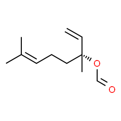 ChemSpider 2D Image | (3R)-3,7-Dimethyl-1,6-octadien-3-yl formate | C11H18O2