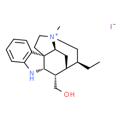 ChemSpider 2D Image | (16alpha)-17-Hydroxy-4-methylcuran-4-ium iodide | C20H29IN2O