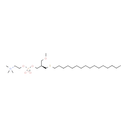 ChemSpider 2D Image | (2R)-3-(Hexadecylsulfanyl)-2-(methoxymethyl)propyl 2-(trimethylammonio)ethyl phosphate | C26H56NO5PS