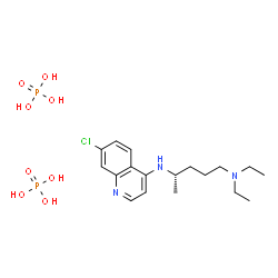 ChemSpider 2D Image | (4S)-N~4~-(7-Chloro-4-quinolinyl)-N~1~,N~1~-diethyl-1,4-pentanediamine phosphate (1:2) | C18H32ClN3O8P2