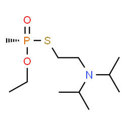 ChemSpider 2D Image | S-[2-(Diisopropylamino)ethyl] O-ethyl (R)-methylphosphonothioate | C11H26NO2PS