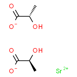 ChemSpider 2D Image | Strontium bis[(2R)-2-hydroxypropanoate] | C6H10O6Sr