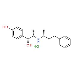 ChemSpider 2D Image | 4-[(1S,2S)-1-Hydroxy-2-{[(2S)-4-phenyl-2-butanyl]amino}propyl]phenol hydrochloride (1:1) | C19H26ClNO2