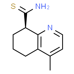ChemSpider 2D Image | (8R)-4-Methyl-5,6,7,8-tetrahydro-8-quinolinecarbothioamide | C11H14N2S