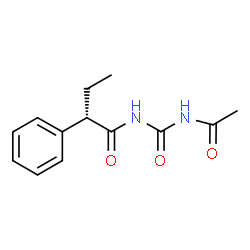 ChemSpider 2D Image | (2S)-N-(Acetylcarbamoyl)-2-phenylbutanamide | C13H16N2O3