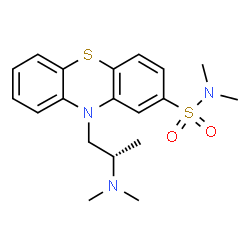 ChemSpider 2D Image | 10-[(2R)-2-(Dimethylamino)propyl]-N,N-dimethyl-10H-phenothiazine-2-sulfonamide | C19H25N3O2S2