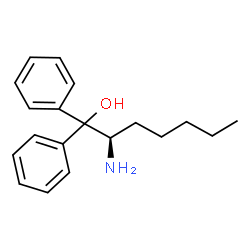 ChemSpider 2D Image | (2R)-2-Amino-1,1-diphenyl-1-heptanol | C19H25NO