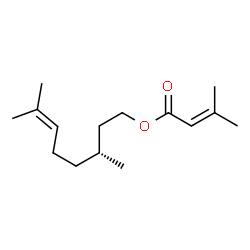ChemSpider 2D Image | (3R)-3,7-Dimethyl-6-octen-1-yl 3-methyl-2-butenoate | C15H26O2