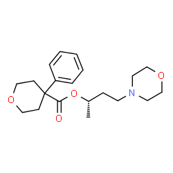 ChemSpider 2D Image | (2S)-4-(4-Morpholinyl)-2-butanyl 4-phenyltetrahydro-2H-pyran-4-carboxylate | C20H29NO4