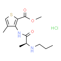 ChemSpider 2D Image | (R)-articaine hydrochloride | C13H21ClN2O3S