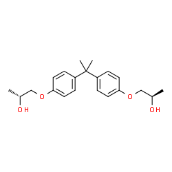 ChemSpider 2D Image | (2S,2'S)-1,1'-[2,2-Propanediylbis(4,1-phenyleneoxy)]di(2-propanol) | C21H28O4