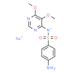 ChemSpider 2D Image | SULFADOXINE SODIUM | C12H13N4NaO4S