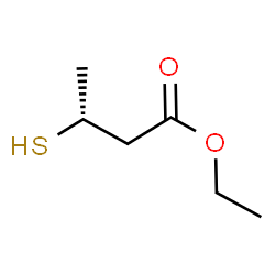 ChemSpider 2D Image | Ethyl (3R)-3-sulfanylbutanoate | C6H12O2S