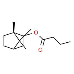 ChemSpider 2D Image | (1S)-1,7,7-Trimethylbicyclo[2.2.1]hept-2-yl butyrate | C14H24O2