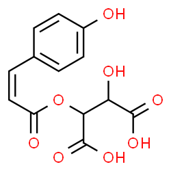 ChemSpider 2D Image | 2-Hydroxy-3-{[(2Z)-3-(4-hydroxyphenyl)-2-propenoyl]oxy}succinic acid | C13H12O8