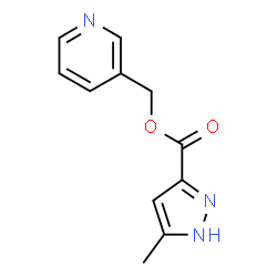 ChemSpider 2D Image | 3-Pyridinylmethyl 5-methyl-1H-pyrazole-3-carboxylate | C11H11N3O2