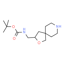 ChemSpider 2D Image | tert-Butyl (2-oxa-8-azaspiro[4.5]decan-3-ylmethyl)carbamate | C14H26N2O3