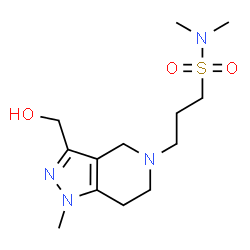 ChemSpider 2D Image | 3-[3-(Hydroxymethyl)-1-methyl-1,4,6,7-tetrahydro-5H-pyrazolo[4,3-c]pyridin-5-yl]-N,N-dimethyl-1-propanesulfonamide | C13H24N4O3S