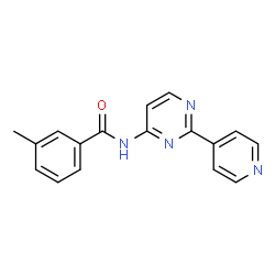 ChemSpider 2D Image | 3-Methyl-N-[2-(4-pyridinyl)-4-pyrimidinyl]benzamide | C17H14N4O