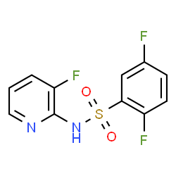 ChemSpider 2D Image | 2,5-Difluoro-N-(3-fluoro-2-pyridinyl)benzenesulfonamide | C11H7F3N2O2S