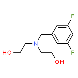 ChemSpider 2D Image | 2,2'-[(3,5-Difluorobenzyl)imino]diethanol | C11H15F2NO2