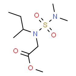 ChemSpider 2D Image | Methyl N-sec-butyl-N-(dimethylsulfamoyl)glycinate | C9H20N2O4S