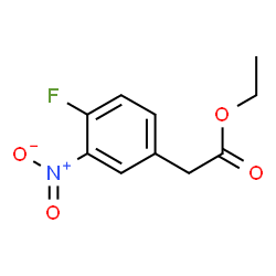 ChemSpider 2D Image | Ethyl (4-fluoro-3-nitrophenyl)acetate | C10H10FNO4