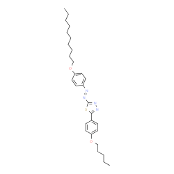 ChemSpider 2D Image | 2-{(E)-[4-(Decyloxy)phenyl]diazenyl}-5-[4-(pentyloxy)phenyl]-1,3,4-thiadiazole | C29H40N4O2S