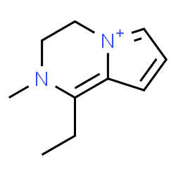 ChemSpider 2D Image | 1-ethyl-2-methyl-3,4-dihydropyrrolo[1,2-a]pyrazin-2-ium | C10H15N2