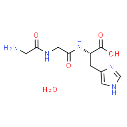 ChemSpider 2D Image | Glycylglycyl-L-histidine hydrate (1:1) | C10H17N5O5