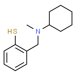 ChemSpider 2D Image | 2-{[Cyclohexyl(methyl)amino]methyl}benzenethiol | C14H21NS