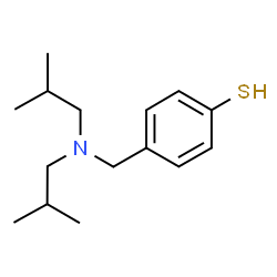 ChemSpider 2D Image | 4-[(Diisobutylamino)methyl]benzenethiol | C15H25NS