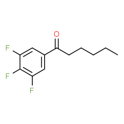 ChemSpider 2D Image | 1-(3,4,5-Trifluorophenyl)-1-hexanone | C12H13F3O