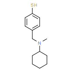 ChemSpider 2D Image | 4-{[Cyclohexyl(methyl)amino]methyl}benzenethiol | C14H21NS