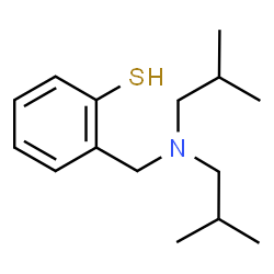 ChemSpider 2D Image | 2-[(Diisobutylamino)methyl]benzenethiol | C15H25NS