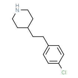 ChemSpider 2D Image | 4-[2-(4-Chlorophenyl)ethyl]piperidine | C13H18ClN