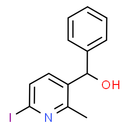 ChemSpider 2D Image | (6-Iodo-2-methyl-3-pyridinyl)(phenyl)methanol | C13H12INO
