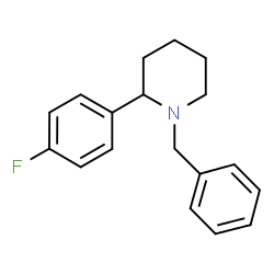 ChemSpider 2D Image | 1-Benzyl-2-(4-fluorophenyl)piperidine | C18H20FN