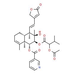 ChemSpider 2D Image | Scutebarbatine L(rel) | C33H41NO9
