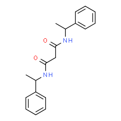 ChemSpider 2D Image | N,N'-Bis(1-phenylethyl)malonamide | C19H22N2O2