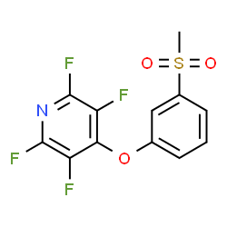 ChemSpider 2D Image | 2,3,5,6-Tetrafluoro-4-[3-(methylsulfonyl)phenoxy]pyridine | C12H7F4NO3S