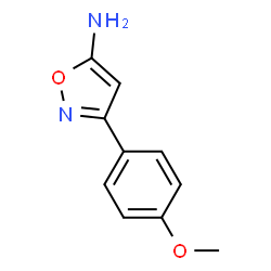 ChemSpider 2D Image | 3-(4-methoxyphenyl)isoxazol-5-amine | C10H10N2O2