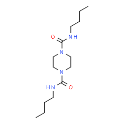 ChemSpider 2D Image | N,N'-Dibutyl-1,4-piperazinedicarboxamide | C14H28N4O2