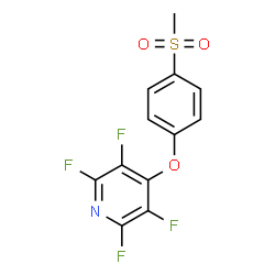 ChemSpider 2D Image | 2,3,5,6-Tetrafluoro-4-[4-(methylsulfonyl)phenoxy]pyridine | C12H7F4NO3S
