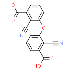 ChemSpider 2D Image | 3,3'-Oxybis(2-cyanobenzoic acid) | C16H8N2O5
