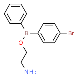 ChemSpider 2D Image | 2-Aminoethyl (4-bromophenyl)phenylborinate | C14H15BBrNO