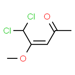 ChemSpider 2D Image | (3E)-5,5-Dichloro-4-methoxy-3-penten-2-one | C6H8Cl2O2